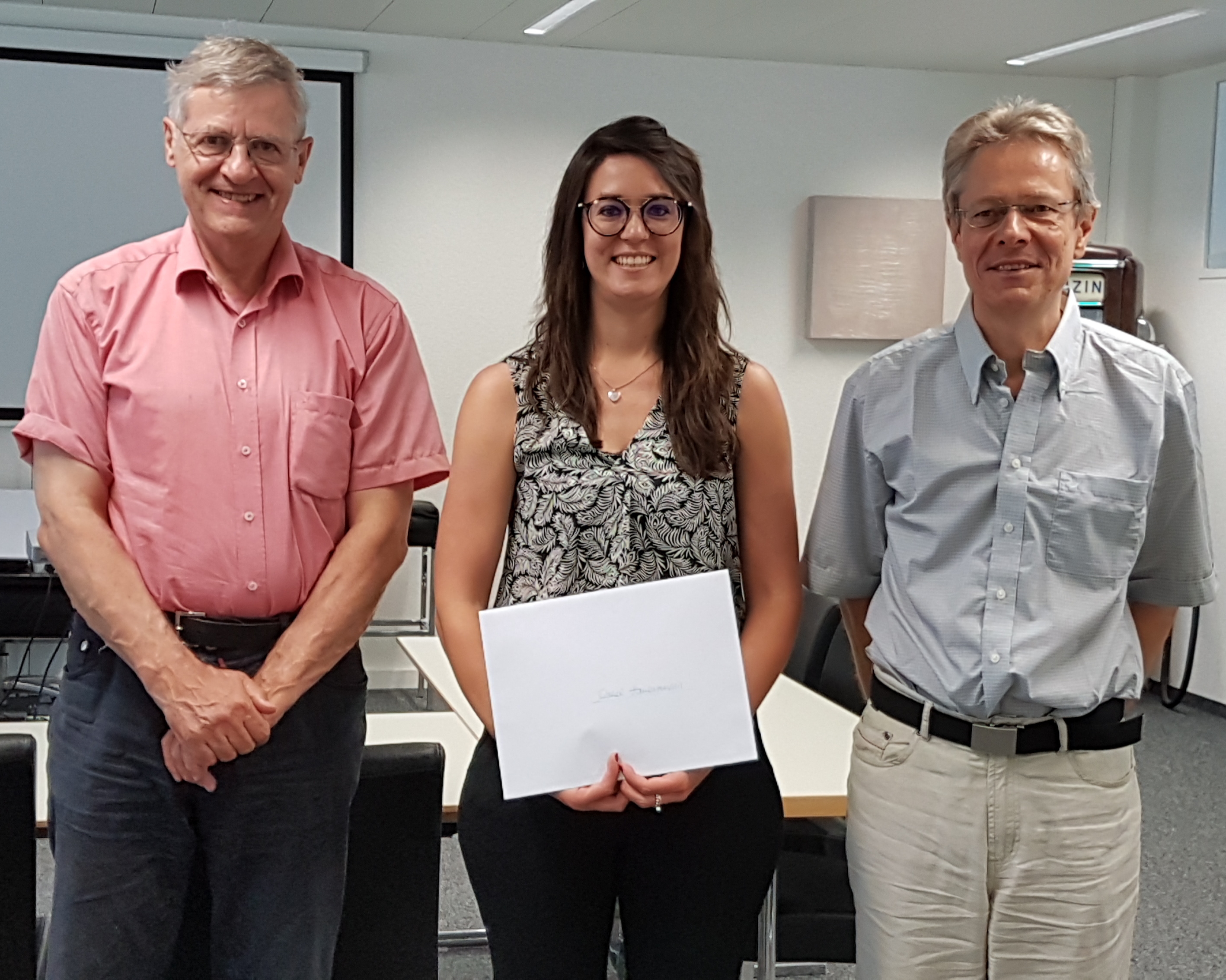 Diplomfeier Juni 2019 - Jürg Rüedi, Rahel Hausamann, Jürg Frick