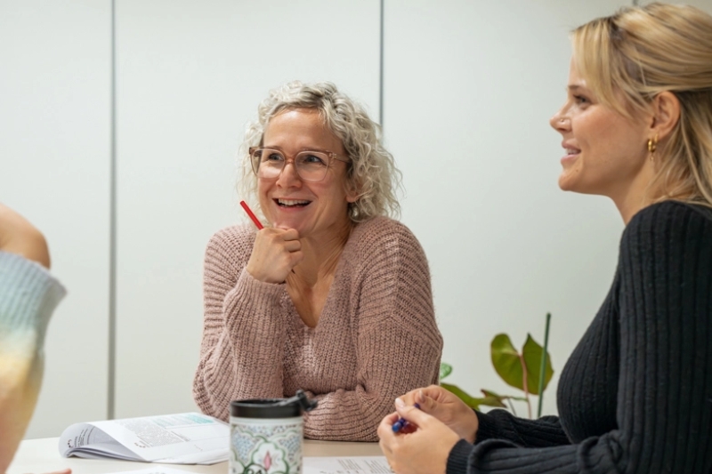 Studierende im Gespräch